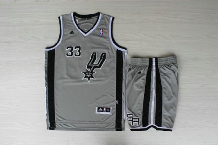 Maillot De Basket San Antonio Spurs Boris Diaw 33 Tissus Sportif Fans Edition Ash